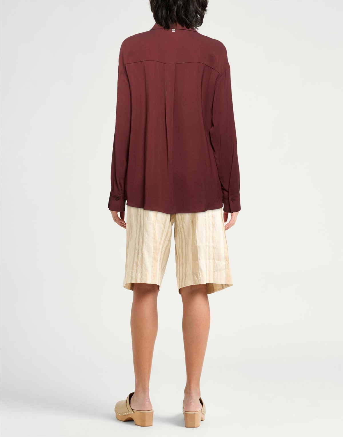 Manila Grace Womens Shirt Burgundy