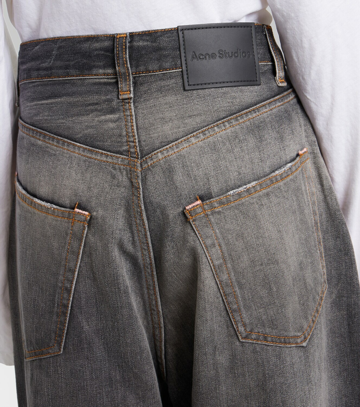 Acne Studios 2023 distressed wide-leg jeans