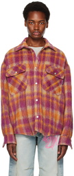 Palm Angels Pink Check Shirt