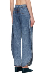 ALAÏA Blue Petal Jeans