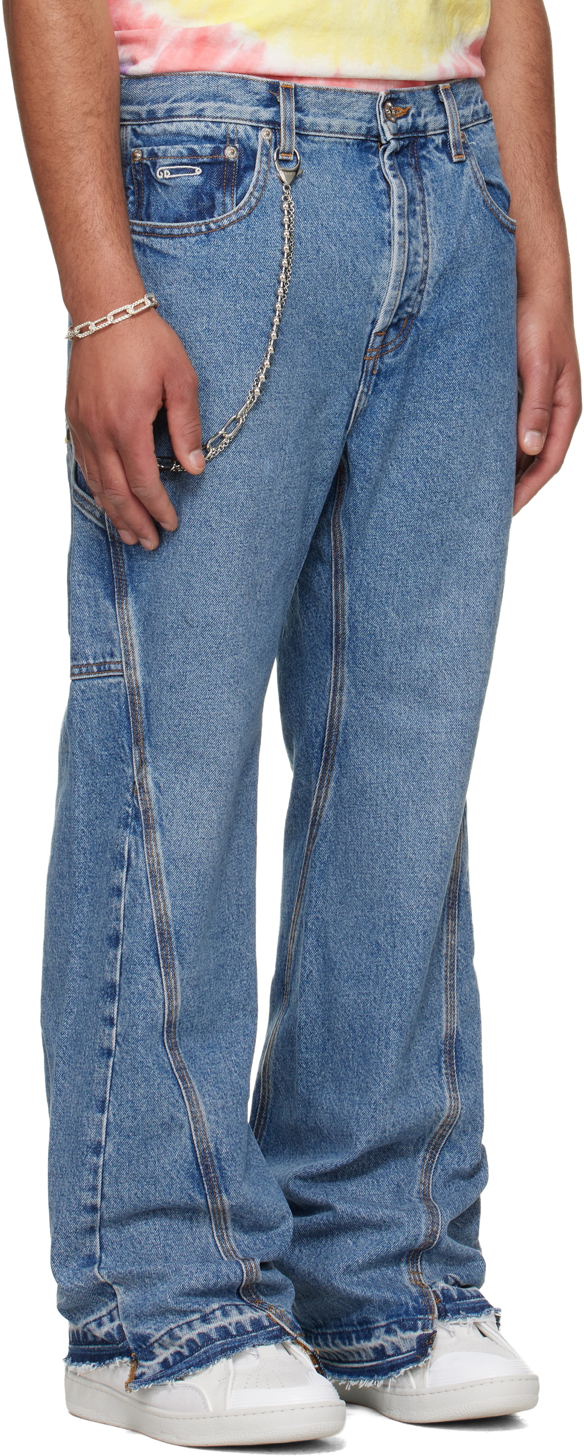 Gallery Dept. Blue Twisted Wide Leg Jeans