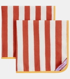 La DoubleJ Riviera Mattone set of 2 linen napkins