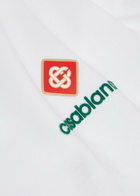 Casablanca Logo-print Cotton T-shirt White