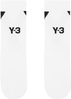 Y-3 White Hi Socks