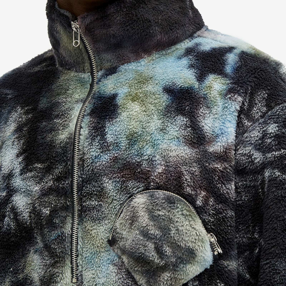 New Amsterdam Surf Association Men's Oyster Half Zip Fleece in Tie Dye