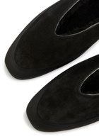 LE Monde Beryl Apres Ski Suede Ballet Flats Black