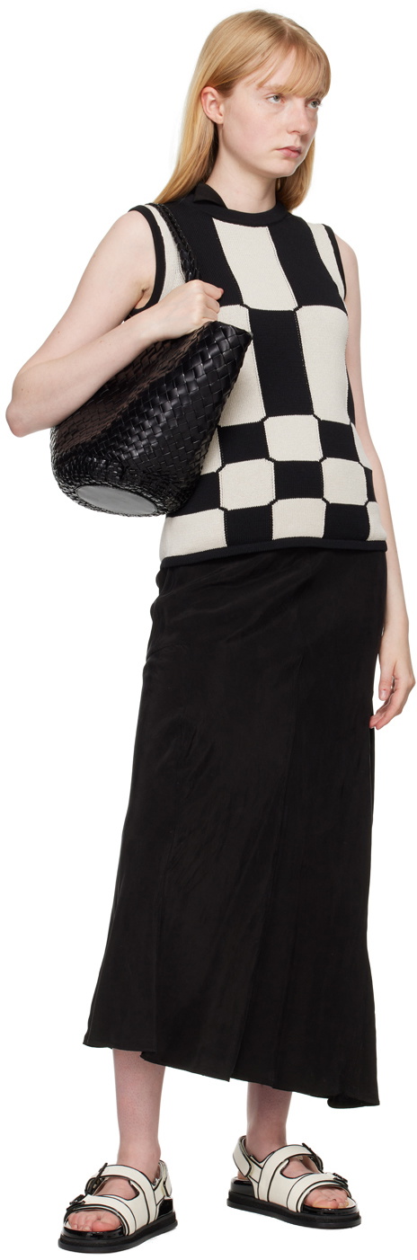 【関税込み】Dragon Diffusion ブラック Egola トートバッグ Dragon Diffusion - Egola Black Woven Leather Bag