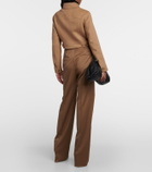 Max Mara Foglia camel hair biker jacket