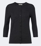 The Row Alena cotton, cashmere, and silk cardigan