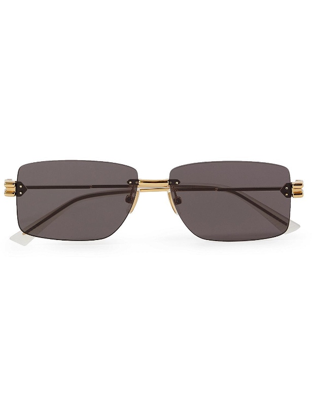 Photo: Bottega Veneta - Frameless Gold-Tone Sunglasses
