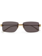 Bottega Veneta - Frameless Gold-Tone Sunglasses