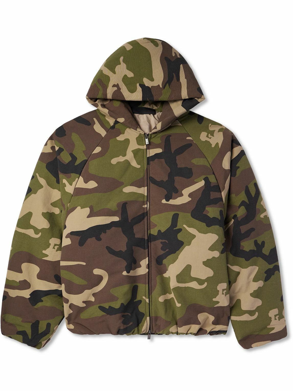FEAR OF GOD ESSENTIALS - Camouflage-Print Shell Hooded Jacket