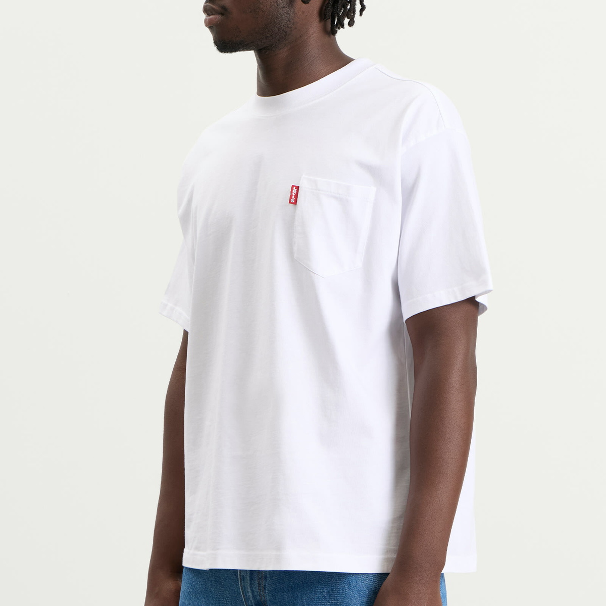 Levi's Men's x Sky High Farm Universe Pocket T-Shirt in Cloud