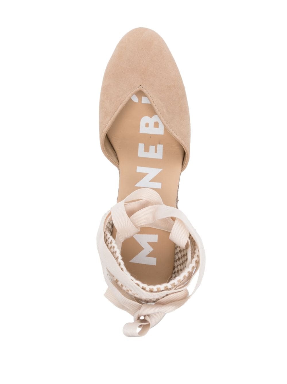 MANEBI - Hamptons Suede Heart-shaped Wedge Espadrilles Manebi