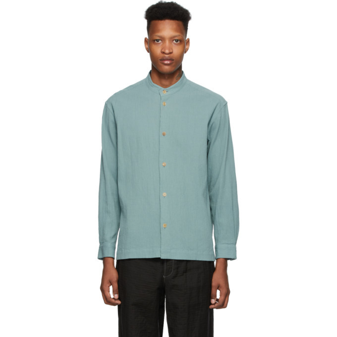 Issey Miyake Men Green Drip Shirt Issey Miyake Men