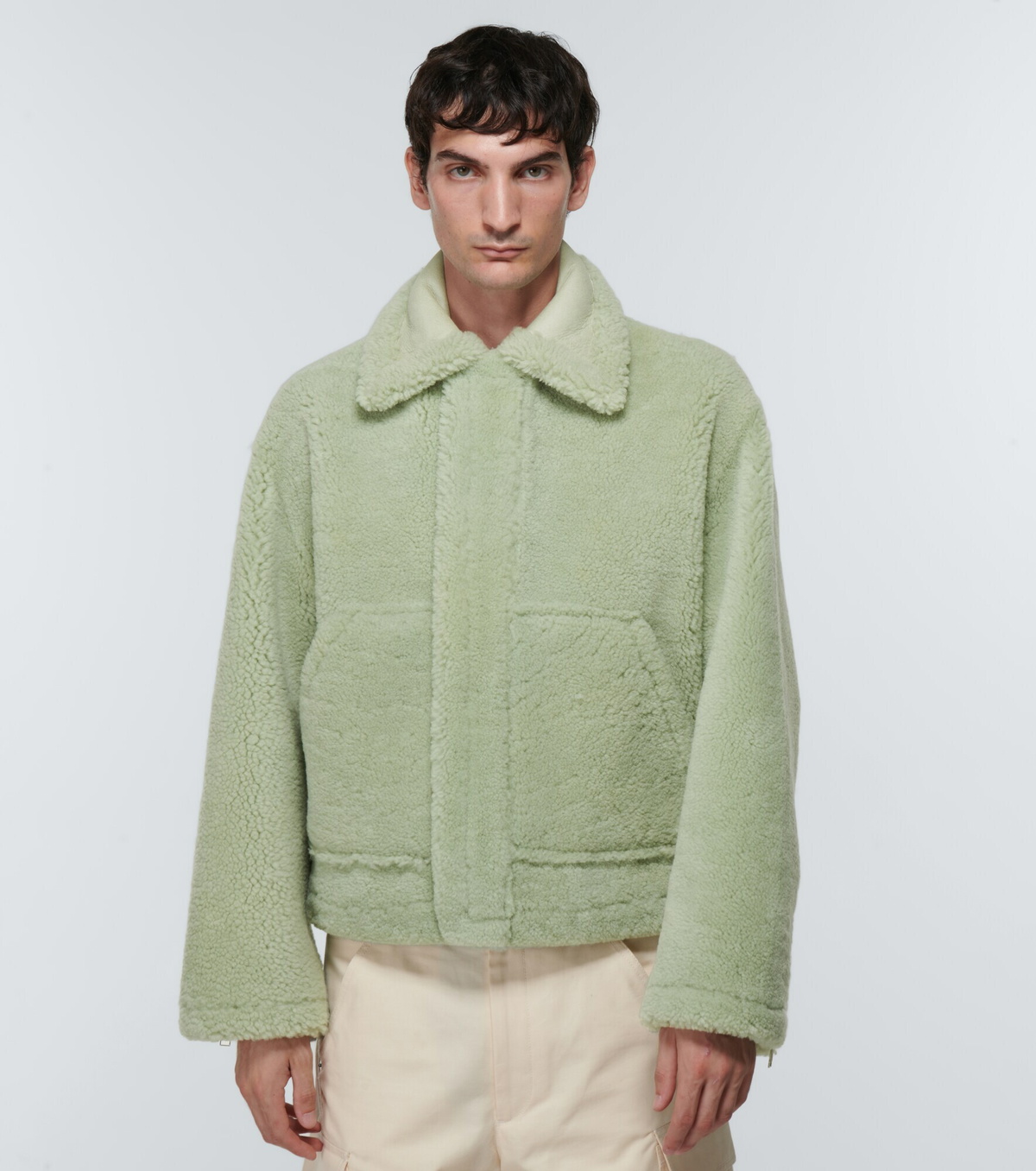 jacquemus クロップドファージャケット ジャケット・アウター