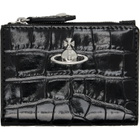 Vivienne Westwood Black Slim Flap Card Holder