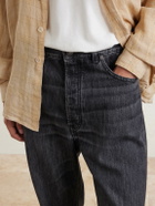 Jeanerica - Vega Straight-Leg Recycled Cotton-Blend Jeans - Black