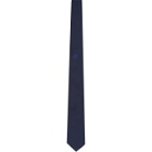 Giorgio Armani Navy Silk Logo Tie