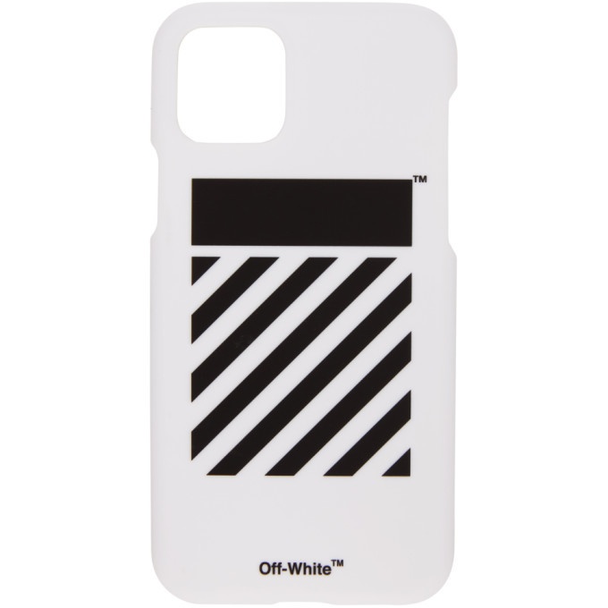 Photo: Off-White SSENSE Exclusive White Diagonal iPhone 11 Case