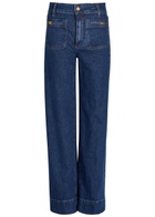 Paige Sasha Wide-leg Jeans Dark Blue