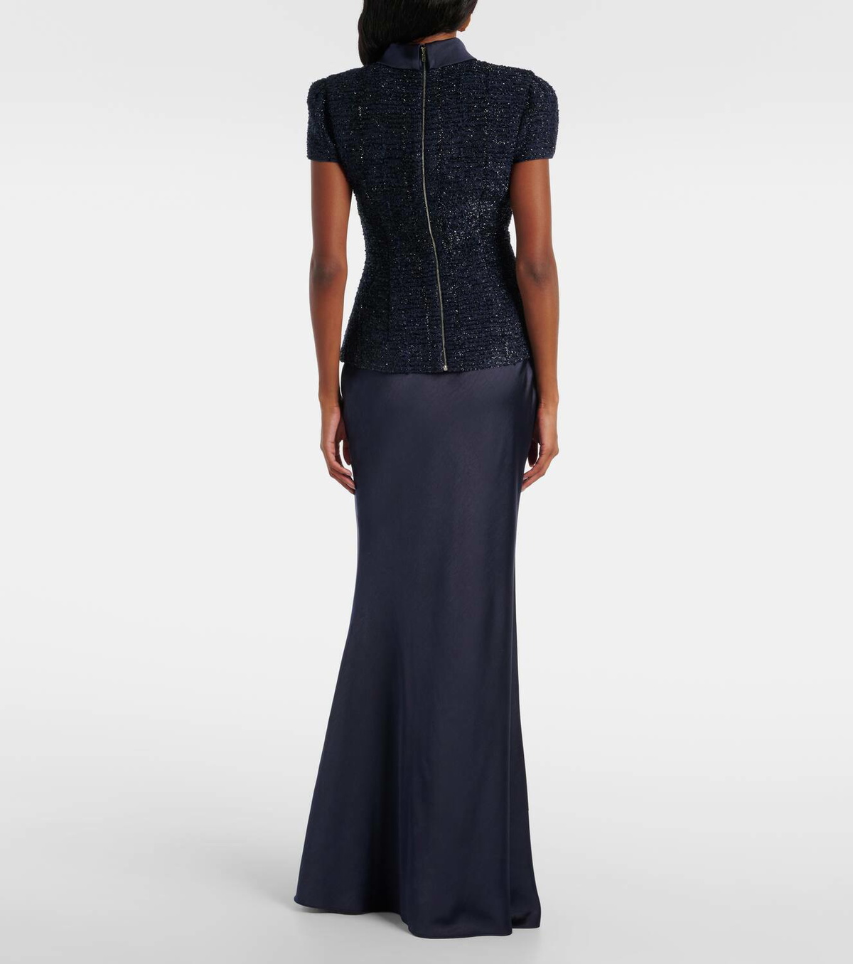 chinese dress ladies Sequin V Neck Maxi Dress by Self-Portrait main image 1