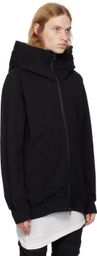 Julius Black Funnel Neck Hoodie