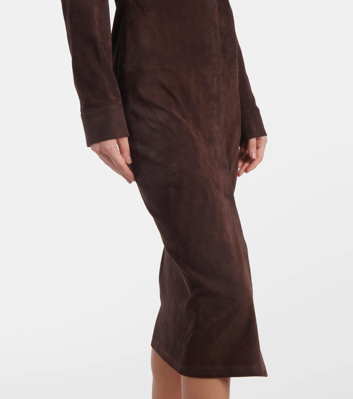 Stouls Becky suede midi dress