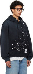 Maison MIHARA YASUHIRO Black Embellished Hoodie