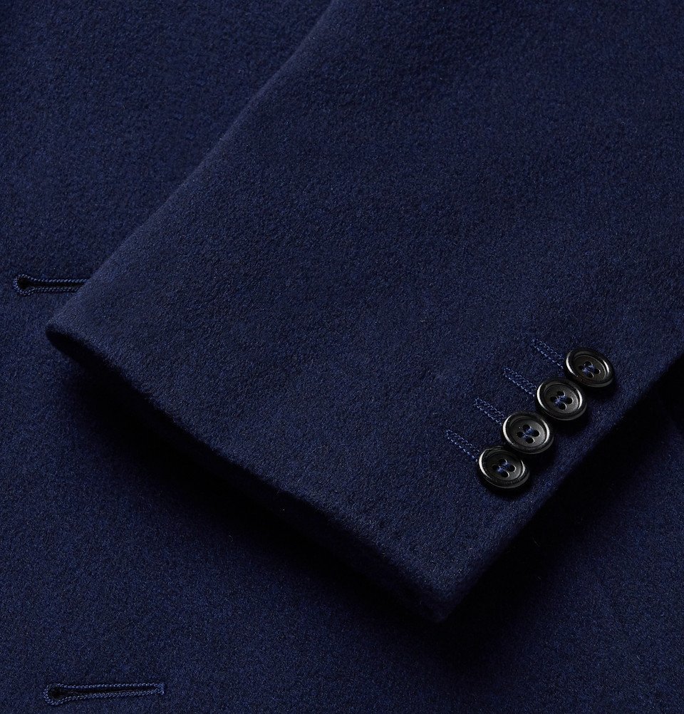 Canali - Kei Wool and Cashmere-Blend Coat - Men - Navy Canali