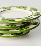 Les-Ottomans Palms set of 4 ceramic dinner plates