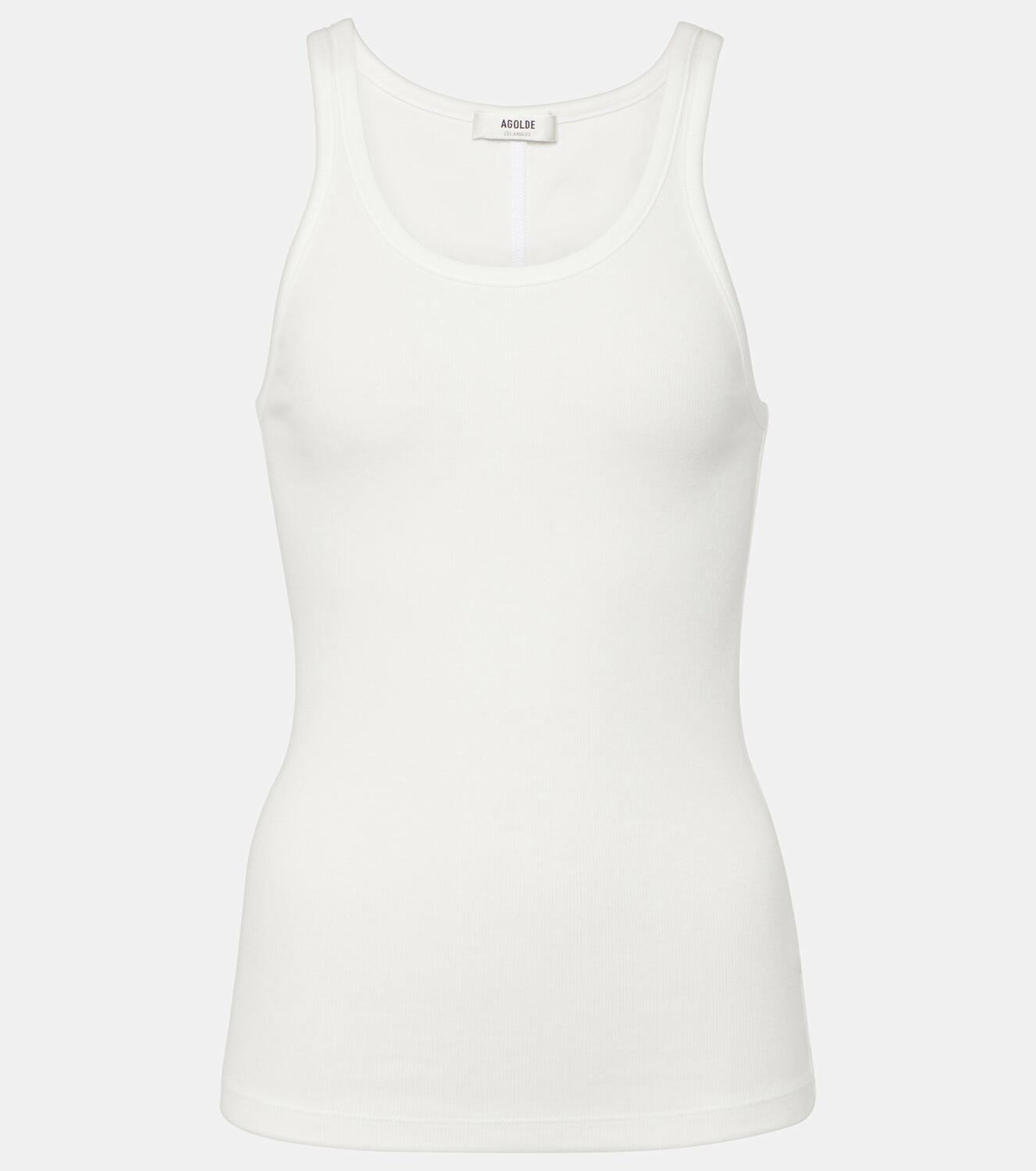 Agolde Zane ribbed-knit jersey tank top