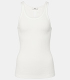 Agolde Zane ribbed-knit jersey tank top