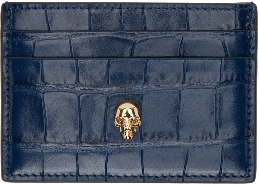 Alexander McQueen Men's Card Holder Skull Brown main image 0