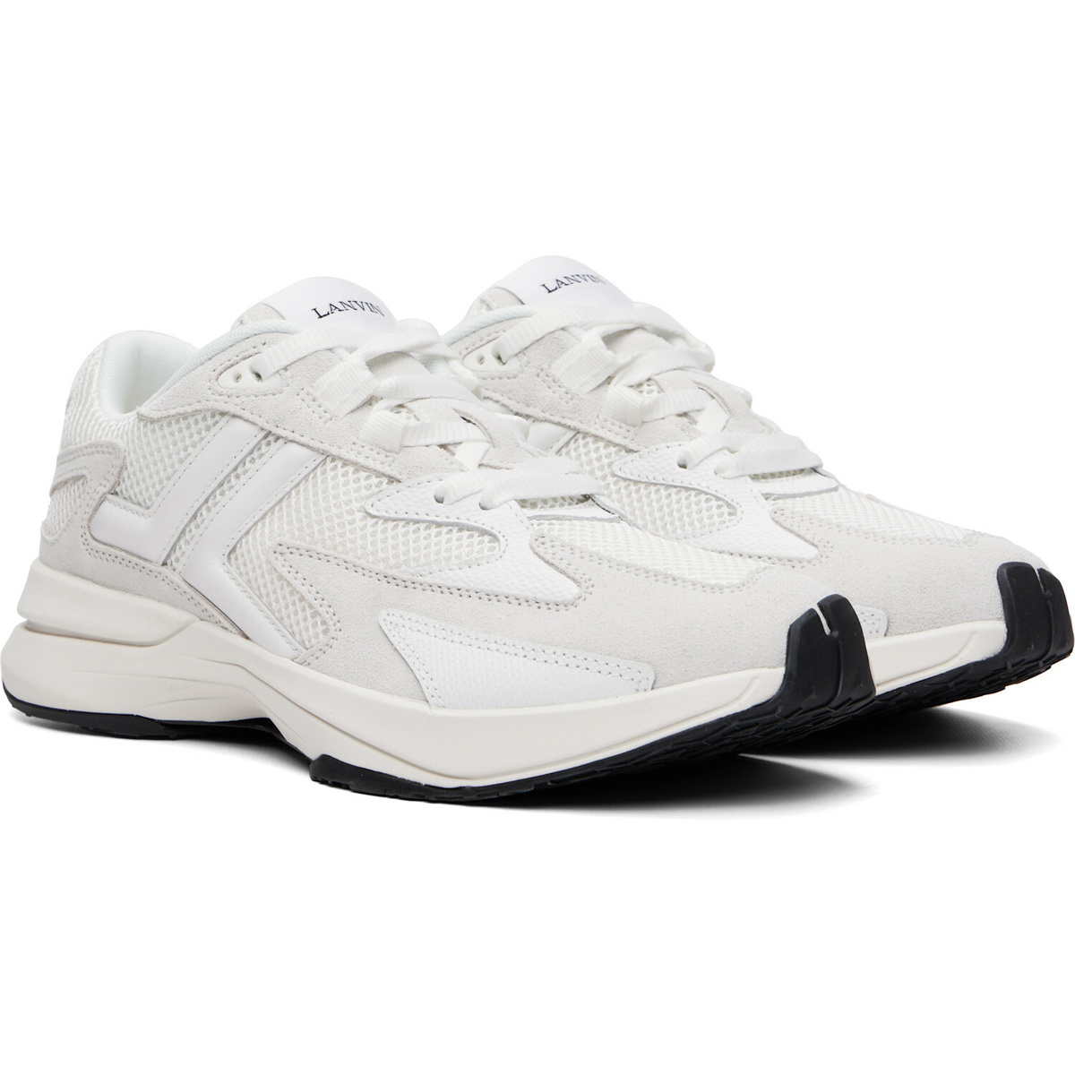 Lanvin Off-White JLA Mesh Sneakers