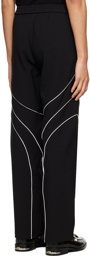 CALVINLUO Black Polyester Trousers