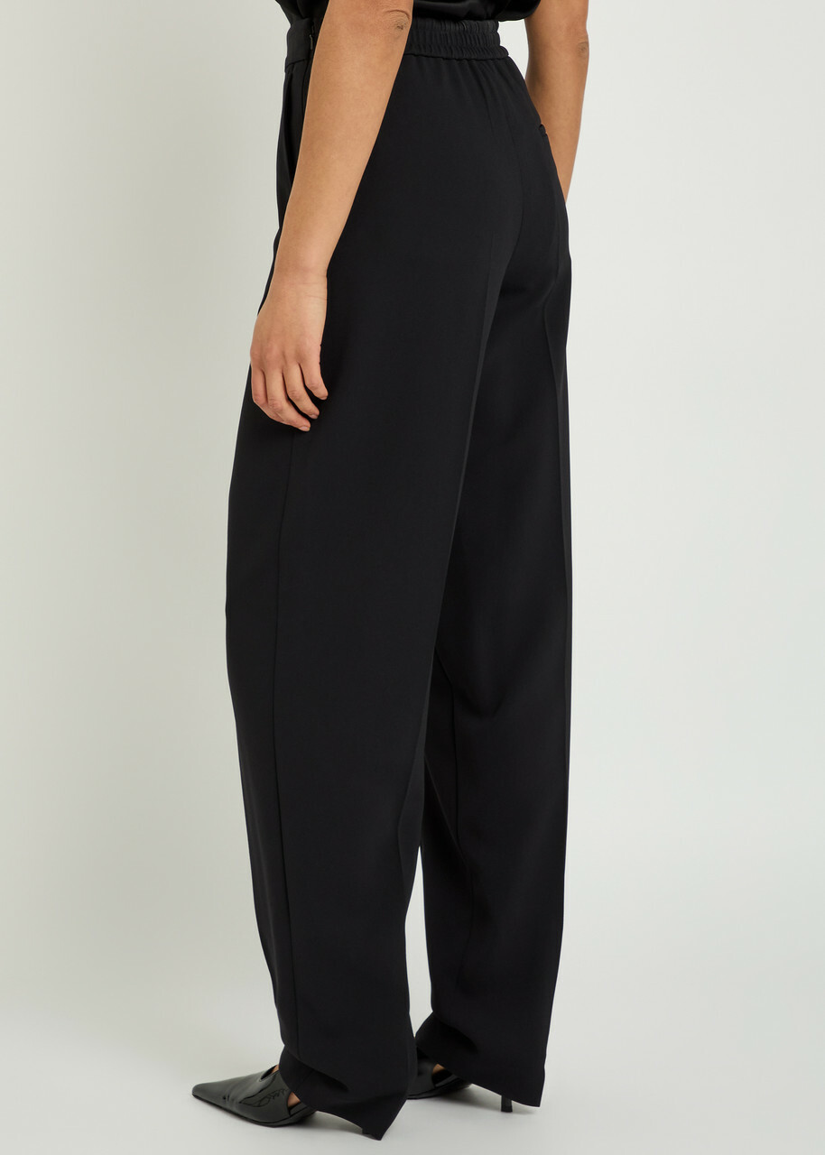 Joseph Pat Barrel-leg Cady Trousers Black