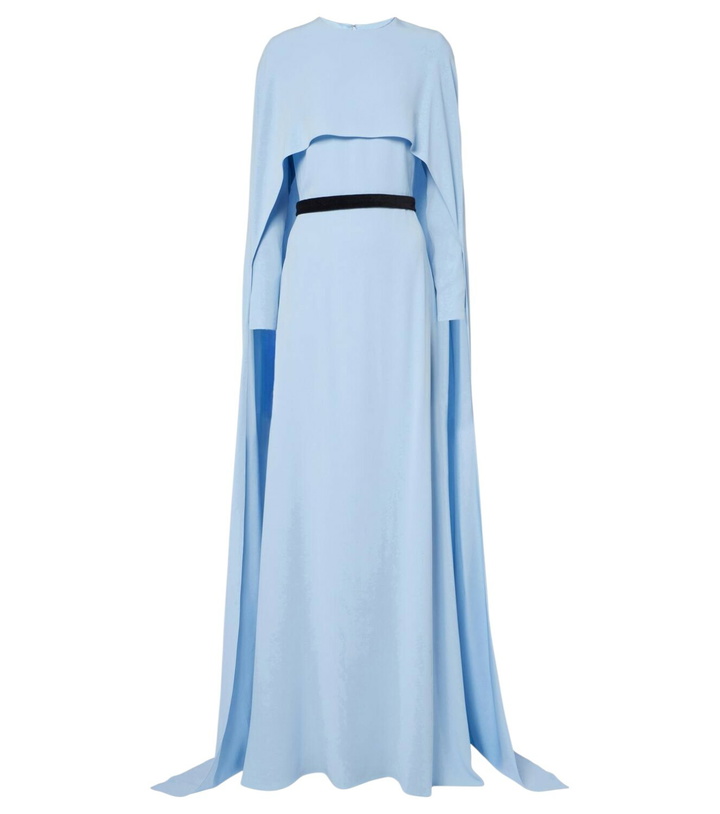 Photo: Markarian Natasha satin cape gown