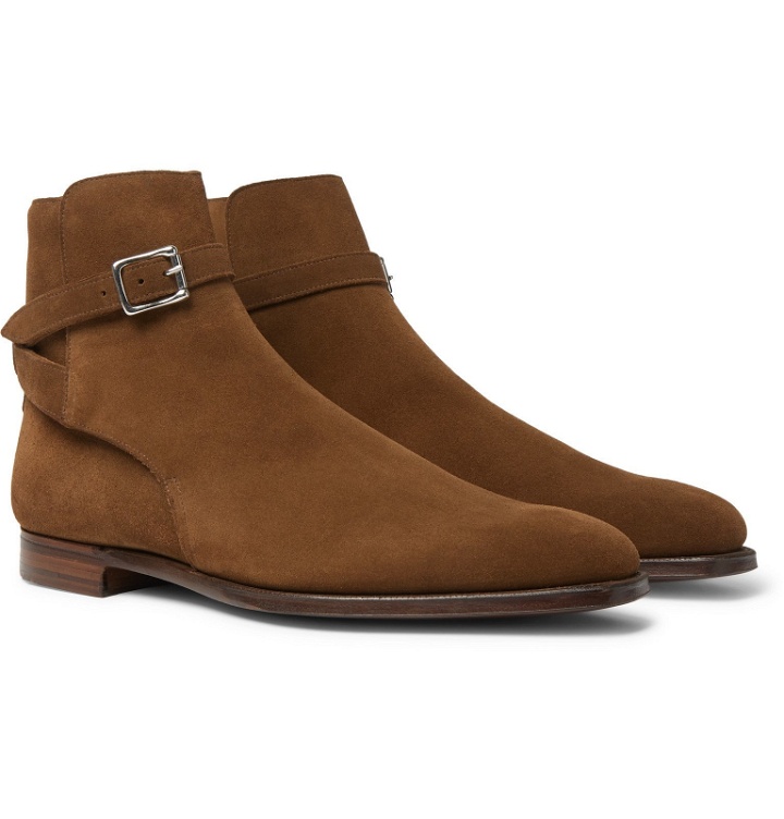 Photo: George Cleverley - Morris Suede Chelsea Boots - Brown