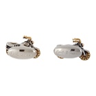 Paul Smith Gold and Silver Motorbike Cufflinks