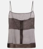 Calvin Klein Collection Carmen sheer silk camisole