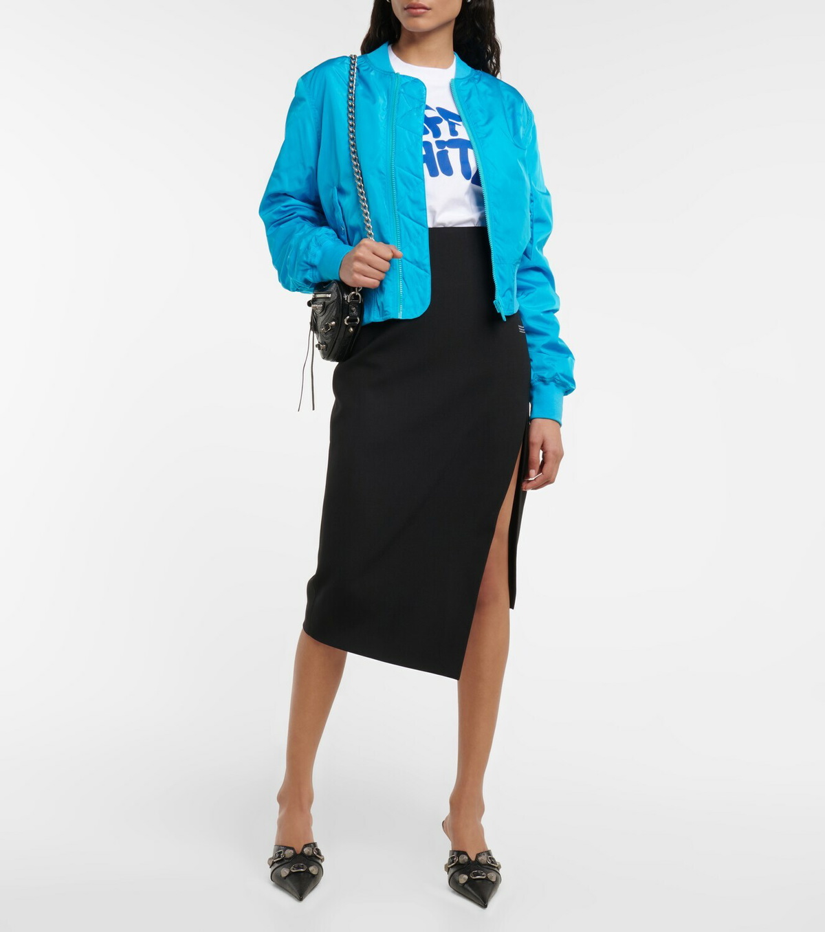 Off-White - Logo bomber jacket