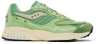 Saucony Green 3D Grid Hurricane Sneakers