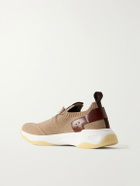 Berluti - Shadow Leather-Trimmed Stretch-Cashmere Sneakers - Neutrals