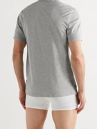 CALVIN KLEIN UNDERWEAR - Comfort Mélange Cotton-Jersey T-Shirt - Gray