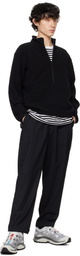Goldwin Black POLARTEC Power Stretch Half Zip Sweatshirt