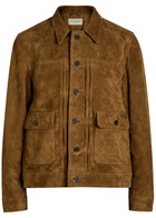 Officine Générale Lazlo Suede Jacket Brown