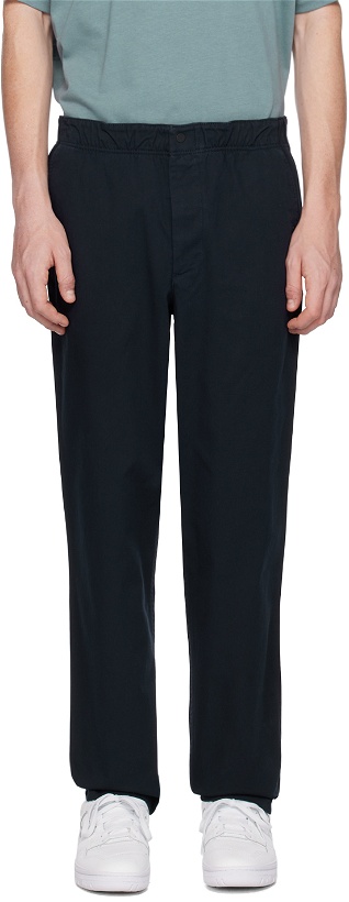 Photo: NORSE PROJECTS Navy Ezra Trousers