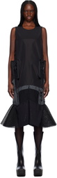 Junya Watanabe Black Paneled Midi Dress