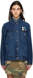 Song for the Mute SSENSE Exclusive Blue Oversized Denim Jacket